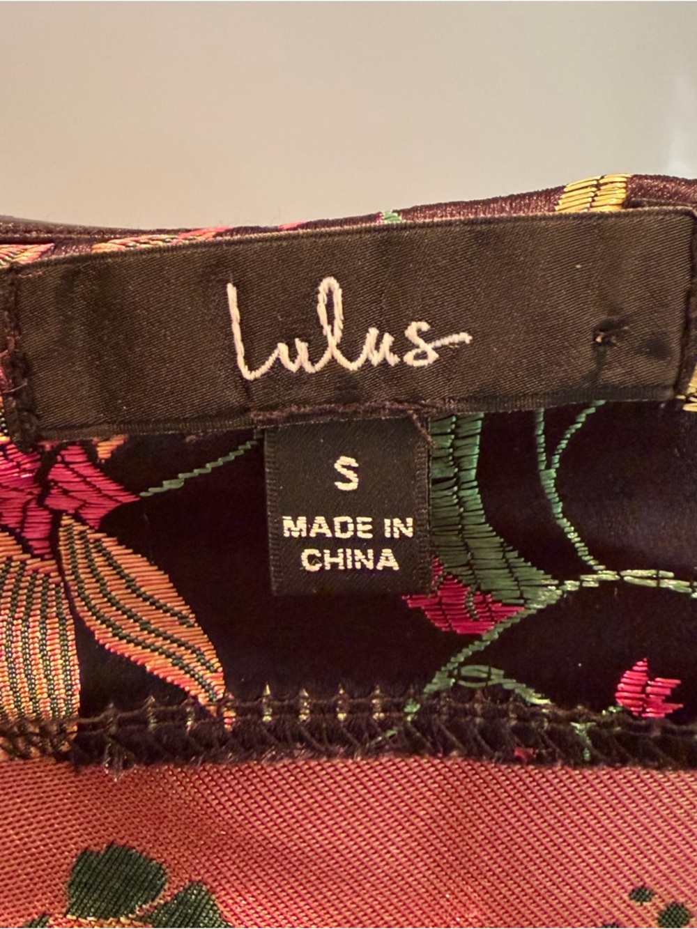 Lulu’s Make a Move Black Satin Floral Jacquard Strapless Midi Dress - Picture 6 of 7